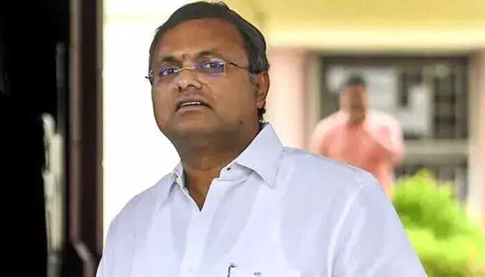 ಹಣ ಅಕ್ರಮ ವರ್ಗಾವಣೆ ಪ್ರಕರಣ: ಈ.ಡಿ. ಮುಂದೆ ಹಾಜರಾದ ಕಾರ್ತಿ ಚಿದಂಬರಂ