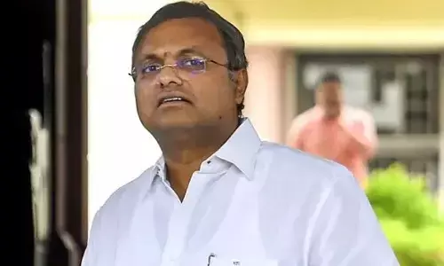 ಹಣ ಅಕ್ರಮ ವರ್ಗಾವಣೆ ಪ್ರಕರಣ: ಈ.ಡಿ. ಮುಂದೆ ಹಾಜರಾದ ಕಾರ್ತಿ ಚಿದಂಬರಂ