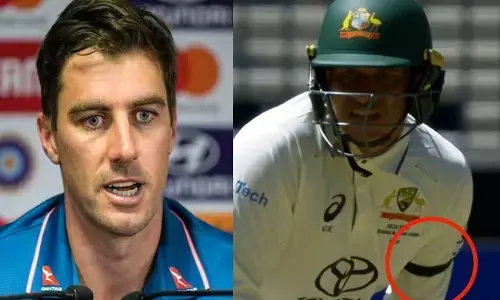 ಕಪ್ಪು ತೋಳುಪಟ್ಟಿ ಧರಿಸಿದ್ದಕ್ಕೆ ಉಸ್ಮಾನ್ ಖ್ವಾಜಾಗೆ ವಾಗ್ದಂಡನೆ: ಸಹ ಆಟಗಾರನ ಬೆಂಬಲಕ್ಕೆ ನಿಂತ ಪ್ಯಾಟ್‌ ಕಮಿನ್ಸ್