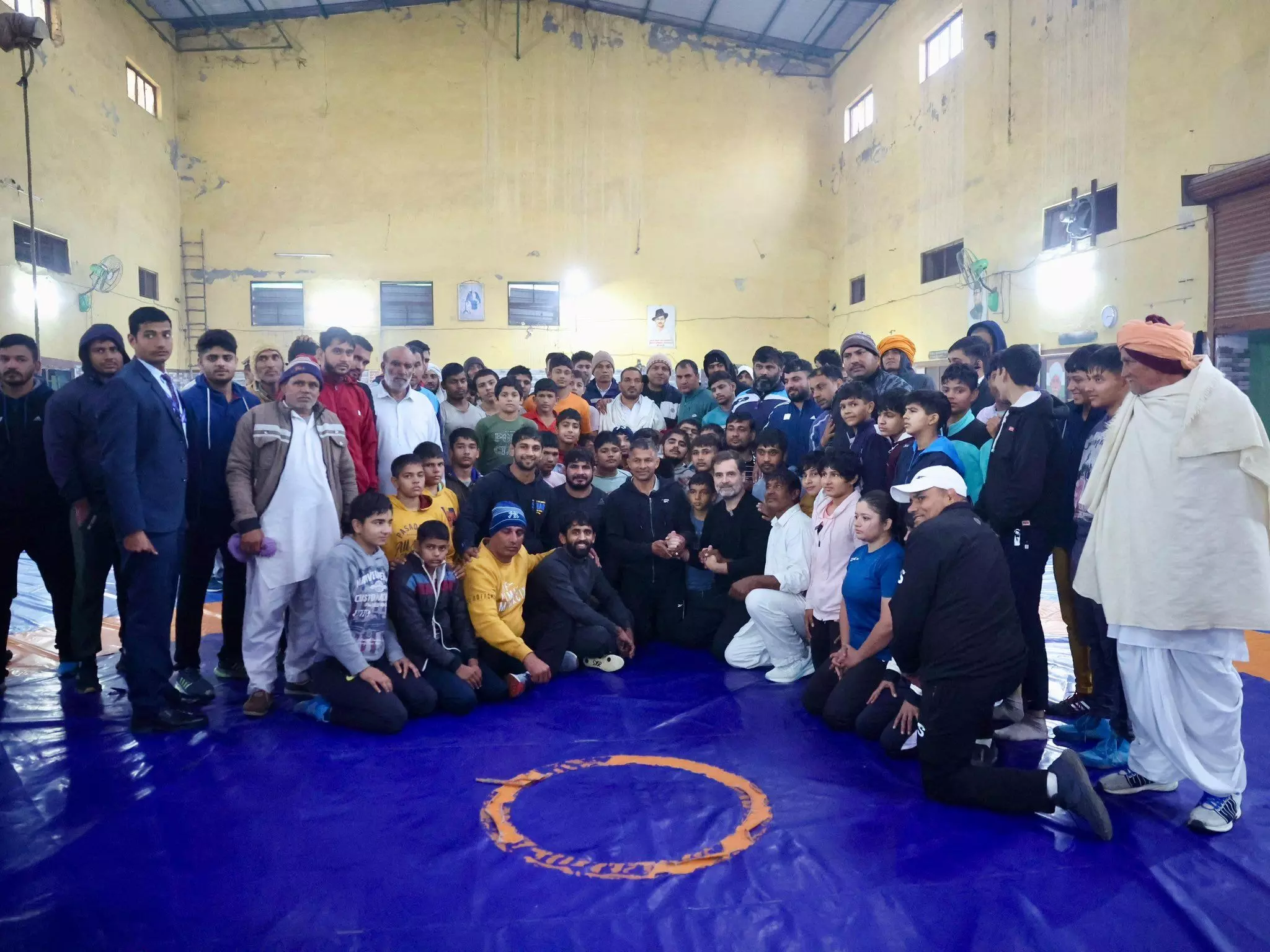 ಕುಸ್ತಿಪಟುಗಳನ್ನು ಭೇಟಿಯಾದ ರಾಹುಲ್ ಗಾಂಧಿ