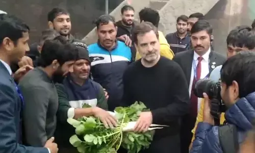 ಕುಸ್ತಿಪಟುಗಳನ್ನು ಭೇಟಿಯಾದ ರಾಹುಲ್ ಗಾಂಧಿ; ಬಜರಂಗ್ ಪುನಿಯಾ ಜೊತೆ ಮಾತುಕತೆ