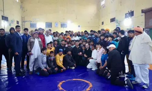 ಕುಸ್ತಿಪಟುಗಳನ್ನು ಭೇಟಿಯಾದ ರಾಹುಲ್ ಗಾಂಧಿ