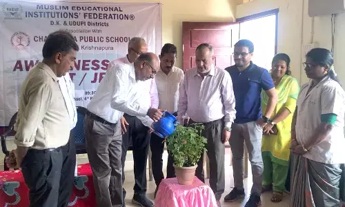 ಕೃಷ್ಣಾಪುರ: ಮೀಫ್ ನಿಂದ ಚೈತನ್ಯ ಪಬ್ಲಿಕ್ ಸ್ಕೂಲ್ ನಲ್ಲಿ ನೀಟ್, ಜೆಇಇ ತರಬೇತಿ ಕಾರ್ಯಾಗಾರ