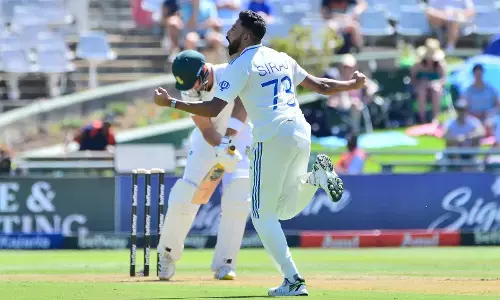 ಸಿರಾಜ್ ಮಾರಕ ದಾಳಿಗೆ ಹರಿಣಗಳು ತತ್ತರ; ಕೇವಲ 55 ರನ್‌ ಗೆ ಆಲೌಟ್