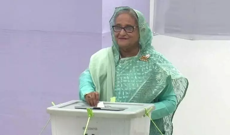 ಬಾಂಗ್ಲಾದೇಶ ಸಾರ್ವತ್ರಿಕ ಚುನಾವಣೆ: ಮರಳಿ ಪ್ರಧಾನಿಯಾಗಿ ಆಯ್ಕೆಯಾಗುವತ್ತ ಶೇಖ್ ಹಸೀನಾ