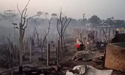 ಬಾಂಗ್ಲಾದೇಶ; ರೊಹಿಂಗ್ಯಾ ನಿರಾಶ್ರಿತರ ಶಿಬಿರದಲ್ಲಿ ಬೆಂಕಿ, ವ್ಯಾಪಕ ಹಾನಿ