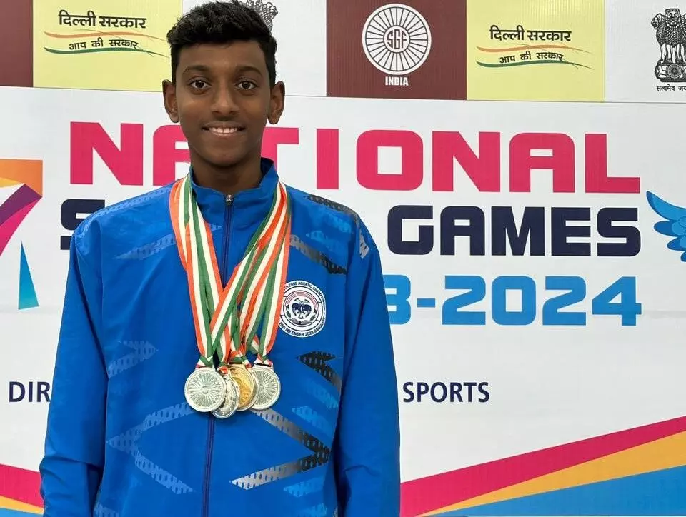 ರಾಷ್ಟ್ರೀಯ ಈಜು ಸ್ಪರ್ಧೆ: ಚಿಂತನ್ ಶೆಟ್ಟಿಗೆ ಒಂದು ಚಿನ್ನ, ನಾಲ್ಕು ಬೆಳ್ಳಿ ಪದಕ ರಾಷ್ಟ್ರೀಯ ಈಜು ಸ್ಪರ್ಧೆ: ಚಿಂತನ್ ಶೆಟ್ಟಿಗೆ ಒಂದು ಚಿನ್ನ, ನಾಲ್ಕು ಬೆಳ್ಳಿ ಪದಕ