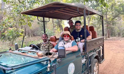 ವನ್ಯಜೀವಿ ಛಾಯಾಗ್ರಹಣ ನಿರತ ʼಜಂಬೋʼ; ಕ್ಯಾಮರಾದಲ್ಲಿ ಎರಡು ಹುಲಿ ಸೆರೆ