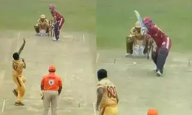 ಟಿ-20 ಪ್ರದರ್ಶನ ಪಂದ್ಯ: ಮುತ್ತಯ್ಯ ಮುರಳೀಧರನ್ ಗೆ ವಿಕೆಟ್ ಒಪ್ಪಿಸಿದ ಸಚಿನ್ ತೆಂಡುಲ್ಕರ್