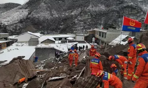 ಚೀನಾದಲ್ಲಿ ಭೂಕುಸಿತ; ಕನಿಷ್ಠ 8 ಮಂದಿ ಸಾವು