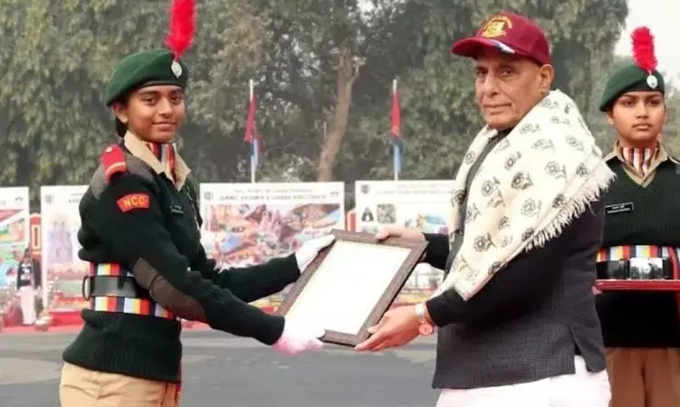 ಎನ್‍ಸಿಸಿ ಕೆಡೆಟ್ ಕೊಡಗಿನ ಕಲ್ಪನಾ ಕುಟ್ಟಪ್ಪ ಗೆ ರಕ್ಷಾ ಮಂತ್ರಿ ಪದಕ