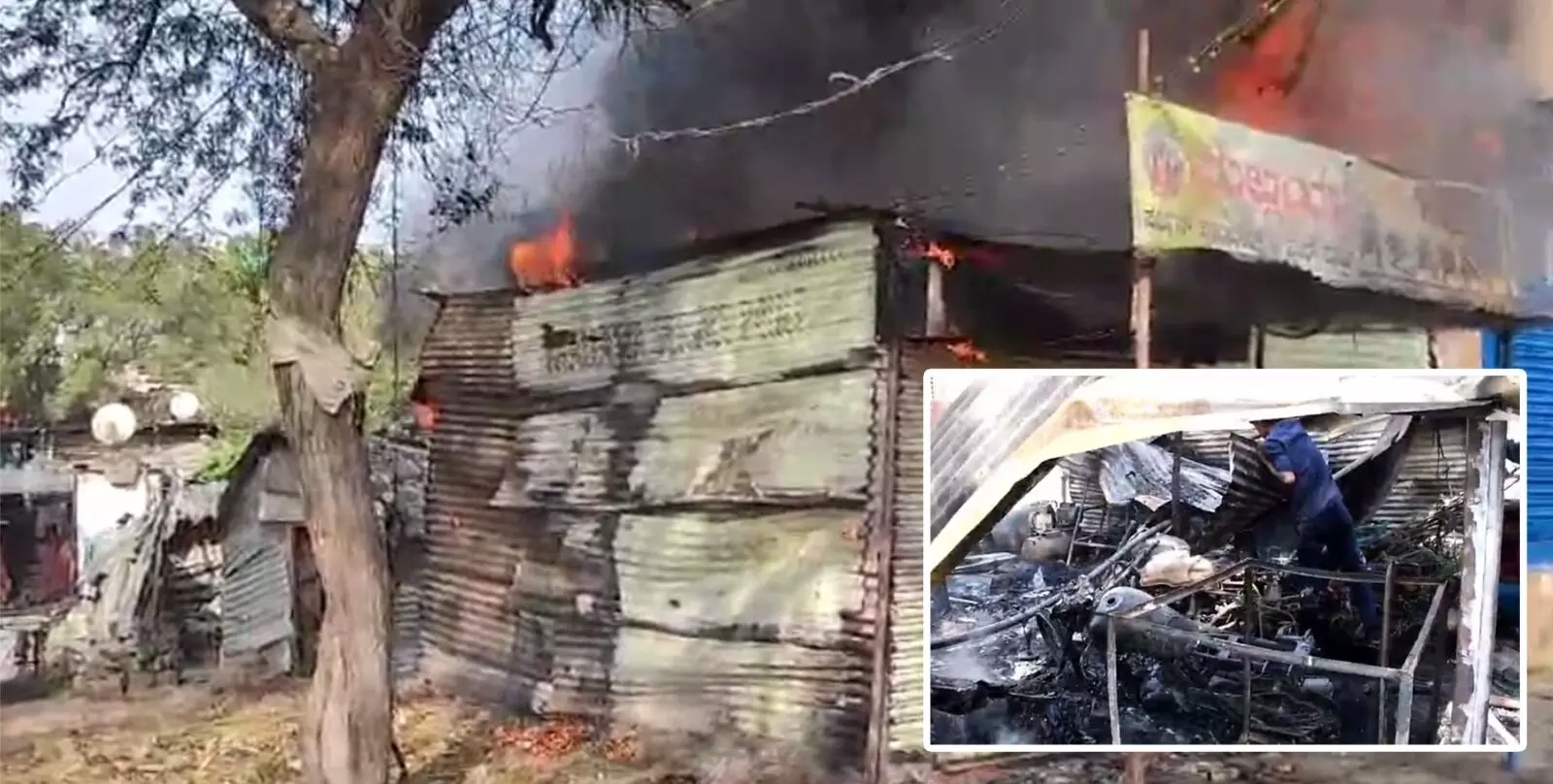 ಕಲಬುರಗಿ: ಆಟೋಮೊಬೈಲ್ ಸರ್ವೀಸ್ ಸೆಂಟರ್ ನಲ್ಲಿ ಬೆಂಕಿ ಆಕಸ್ಮಿಕ: 10 ಬೈಕ್ಗಳು ಸುಟ್ಟು ಭಸ್ಮ ಕಲಬುರಗಿ: ಆಟೋಮೊಬೈಲ್ ಸರ್ವೀಸ್ ಸೆಂಟರ್ ನಲ್ಲಿ ಬೆಂಕಿ ಆಕಸ್ಮಿಕ: 10 ಬೈಕ್ಗಳು ಸುಟ್ಟು ಭಸ್ಮ