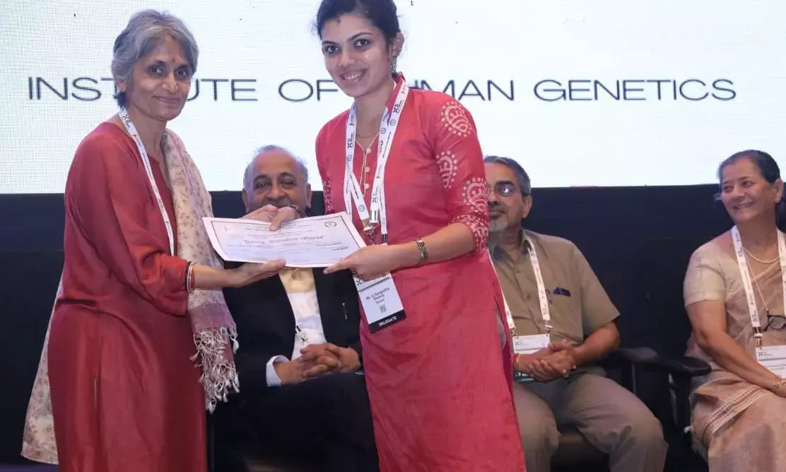 ಸಂಗೀತಾ ಶೆಣೈಗೆ ಯಂಗ್ ಸಾಯಂಟಿಸ್ಸ್ ಪ್ರಶಸ್ತಿ ಪ್ರದಾನ