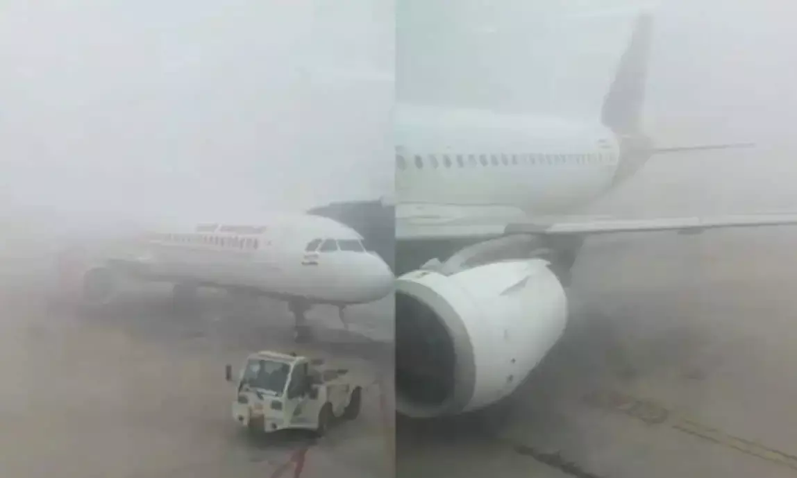 ದಿಲ್ಲಿ: ದಟ್ಟ ಮಂಜಿನಿಂದಾಗಿ ವಿಮಾನಯಾನಗಳು, ರೈಲುಗಳ ಸಂಚಾರದಲ್ಲಿ ವ್ಯತ್ಯಯ