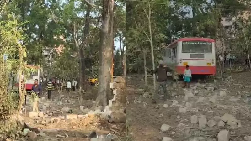 ಹಾಸನ |  ಚಾಲಕನ ನಿಯಂತ್ರಣ‌ ತಪ್ಪಿ ಮನೆಯಂಗಳಕ್ಕೆ ನುಗ್ಗಿದ ಬಸ್ : ಓರ್ವ ಸಾವು , 15 ಮಂದಿಗೆ ಗಾಯ