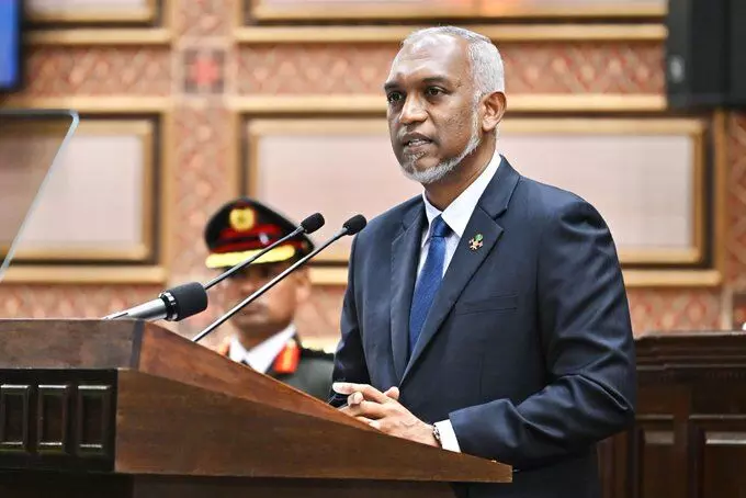 ಮಾಲ್ಡೀವ್ಸ್ ಬಿಕ್ಕಟ್ಟು ಉಲ್ಬಣ: ಬಹುತೇಕ ಖಾಲಿ ಸದನದಲ್ಲಿ ಅಧ್ಯಕ್ಷರ ಭಾಷಣ