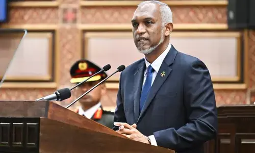 ಮಾಲ್ಡೀವ್ಸ್ ಬಿಕ್ಕಟ್ಟು ಉಲ್ಬಣ: ಬಹುತೇಕ ಖಾಲಿ ಸದನದಲ್ಲಿ ಅಧ್ಯಕ್ಷರ ಭಾಷಣ