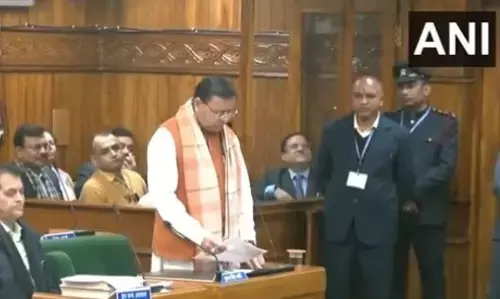 ಉತ್ತರಾಖಂಡ ವಿಧಾನಸಭೆಯಲ್ಲಿ ಸಮಾನ ನಾಗರಿಕ ಸಂಹಿತೆ ಮಸೂದೆಯನ್ನು ಮಂಡಿಸಿದ ಸಿಎಂ ಪುಷ್ಕರ್‌ ಸಿಂಗ್‌ ಧಾಮಿ