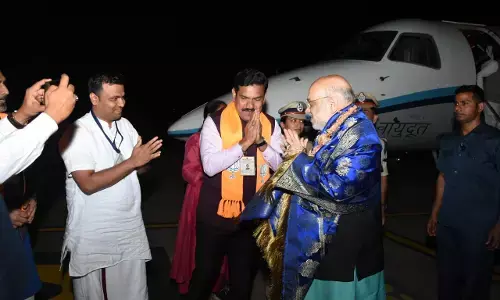 ಲೋಕಸಭಾ ಚುನಾವಣೆ ಹಿನ್ನೆಲೆ: ಮೈಸೂರಿಗೆ ಆಗಮಿಸಿದ ಅಮಿತ್ ಶಾ