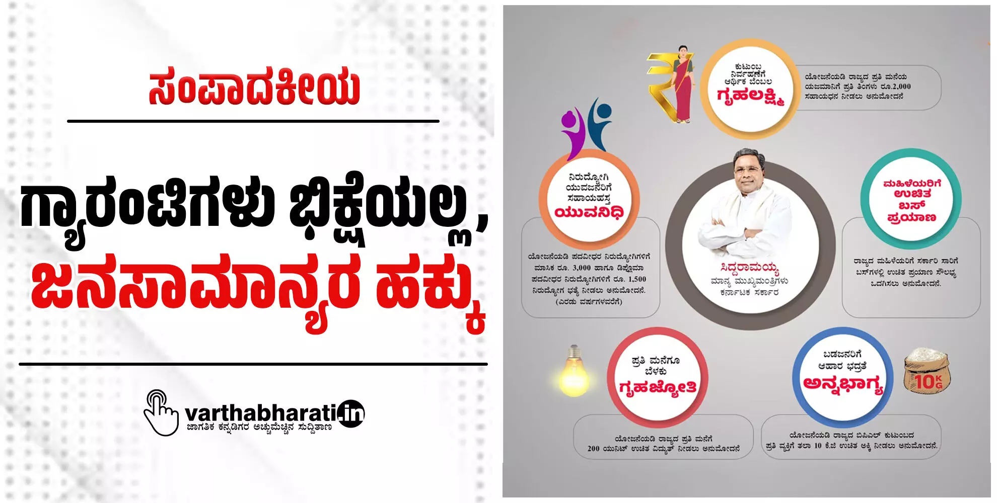 ಸಂಪಾದಕೀಯ | ಗ್ಯಾರಂಟಿಗಳು ಭಿಕ್ಷೆಯಲ್ಲ, ಜನಸಾಮಾನ್ಯರ ಹಕ್ಕು