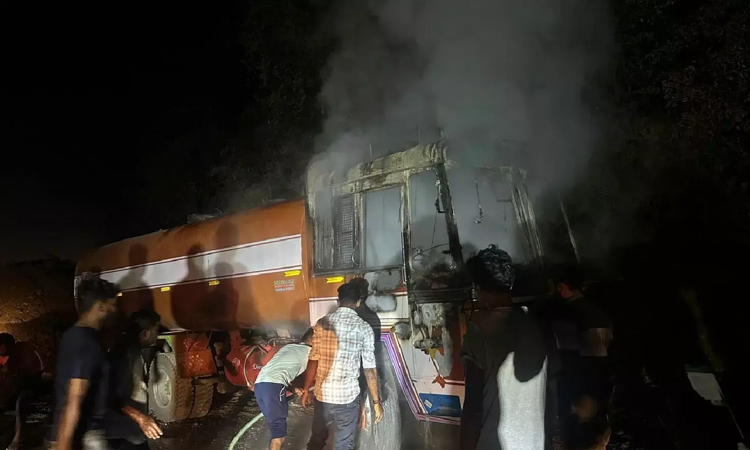 ಉಪ್ಪಿನಂಗಡಿ: ಡಾಮರು ಸಾಗಾಟದ ಲಾರಿಯಲ್ಲಿ ಆಕಸ್ಮಿಕ ಬೆಂಕಿ