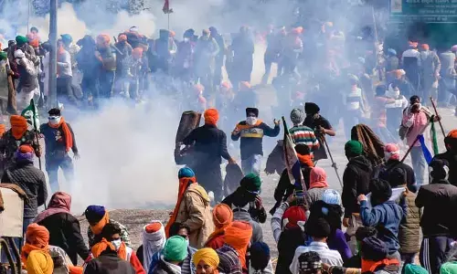 ದಿಲ್ಲಿ ಚಲೋ ಪ್ರತಿಭಟನೆ | ರೈತರ ವಿರುದ್ಧ ಮಿಲಿಟರಿ ಮಾದರಿ ಮದ್ದುಗುಂಡುಗಳ ಬಳಕೆ: ಕಿಸಾನ್ ಮಜ್ದೂರ್ ಸಂಘರ್ಷ ಸಮಿತಿ ಆರೋಪ