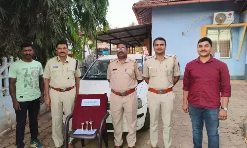 ಸಾಗರ | ಕಳವು ಪ್ರಕರಣದ ಇಬ್ಬರು ಆರೋಪಿಗಳ ಸೆರೆ: ಸೊತ್ತು ವಶ