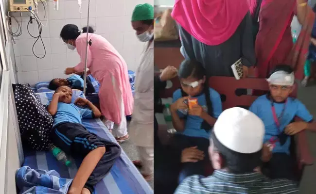 ಶಿವಮೊಗ್ಗ | ಶಾಲಾ ಬಸ್‌ ಪಲ್ಟಿ : 20ಕ್ಕೂ ಹೆಚ್ಚು ಮಕ್ಕಳಿಗೆ ಗಾಯ