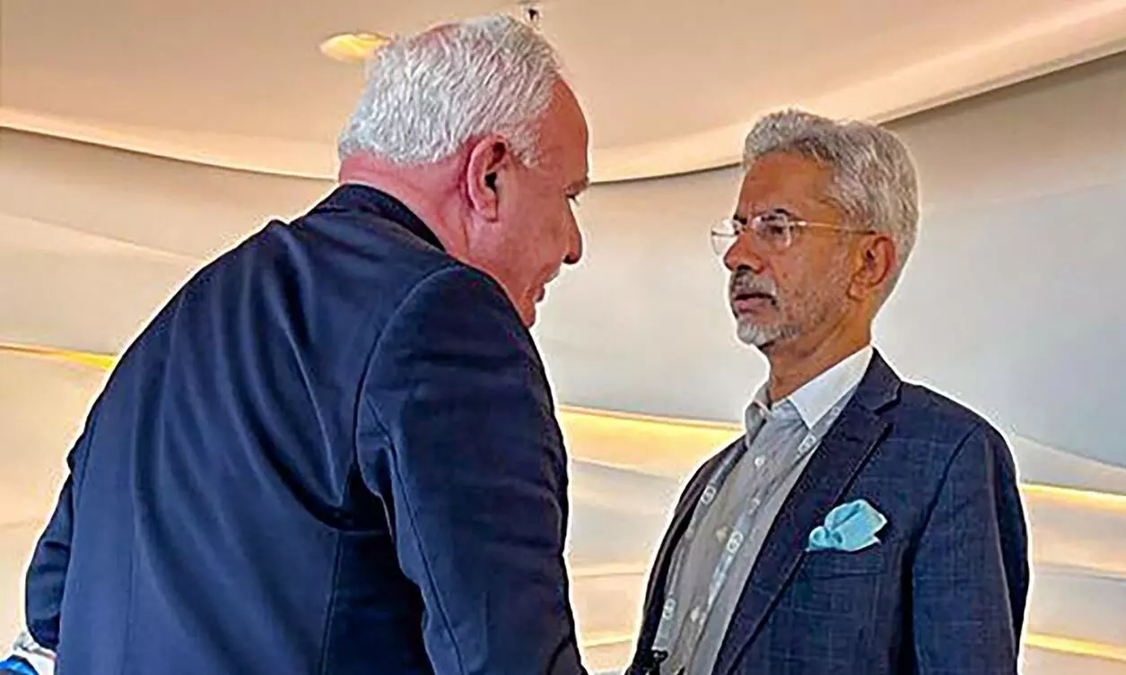 ಫೆಲಸ್ತೀನ್ ವಿದೇಶಾಂಗ ಸಚಿವರ ಜತೆ ಜೈಶಂಕರ್ ಮಾತುಕತೆ