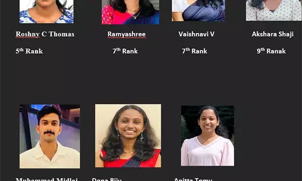 ರಾಜೀವ್ ಗಾಂಧಿ ಆರೋಗ್ಯ ವಿಜ್ಞಾನ ವಿವಿ ಪರೀಕ್ಷೆ: ಶ್ರೀದೇವಿ ಕಾಲೇಜಿಗೆ ರ‍್ಯಾಂಕ್‌