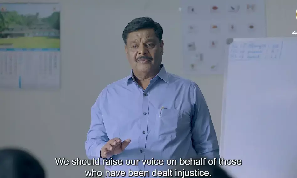 ಶಿಕ್ಷಕರಾಗಿ ವಿದ್ಯಾರ್ಥಿಗಳೊಂದಿಗೆ ಸಂವಾದ ನಡೆಸಿದ ಎಚ್.ಸಿ ಮಹದೇವಪ್ಪ