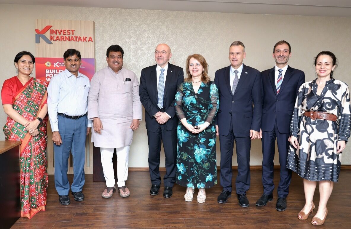 ಕೈಗಾರಿಕಾ ಸಚಿವ ಎಂ.ಬಿ ಪಾಟೀಲ್ ಜೊತೆ ಗ್ರೀಸ್ ನಿಯೋಗ ಚರ್ಚೆ