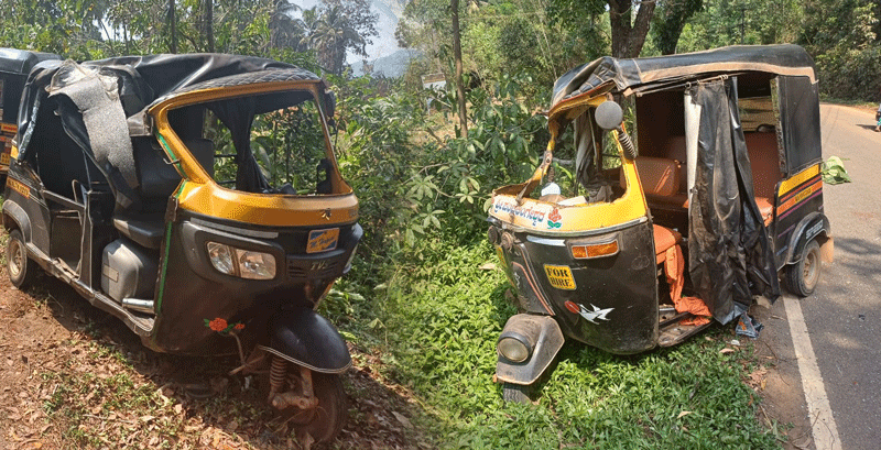 ವಿಟ್ಲ: ಎರಡು ರಿಕ್ಷಾಗಳು ಮುಖಾಮುಖಿ ಢಿಕ್ಕಿ;  ಹಲವರಿಗೆ ಗಾಯ