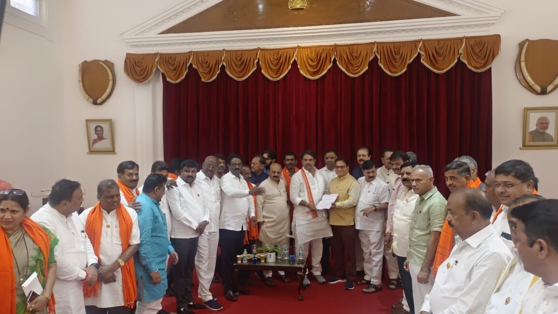 ಸರಕಾರ ವಜಾಕ್ಕೆ ಆಗ್ರಹಿಸಿ ರಾಜ್ಯಪಾಲರಿಗೆ ಬಿಜೆಪಿಯಿಂದ ದೂರು