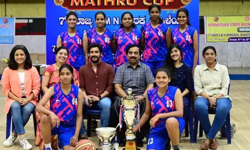 ರಾಜ್ಯಮಟ್ಟದ ಎಸ್‌.ಎಂ.ಎನ್. ಸ್ಮಾರಕ ಮಹಿಳಾ ಬ್ಯಾಸ್ಕೆಟ್‌ ಬಾಲ್ ಲೀಗ್ ಟೂರ್ನಿ: ನೈರುತ್ಯ ರೈಲ್ವೆ ತಂಡ ಚಾಂಪಿಯನ್‌