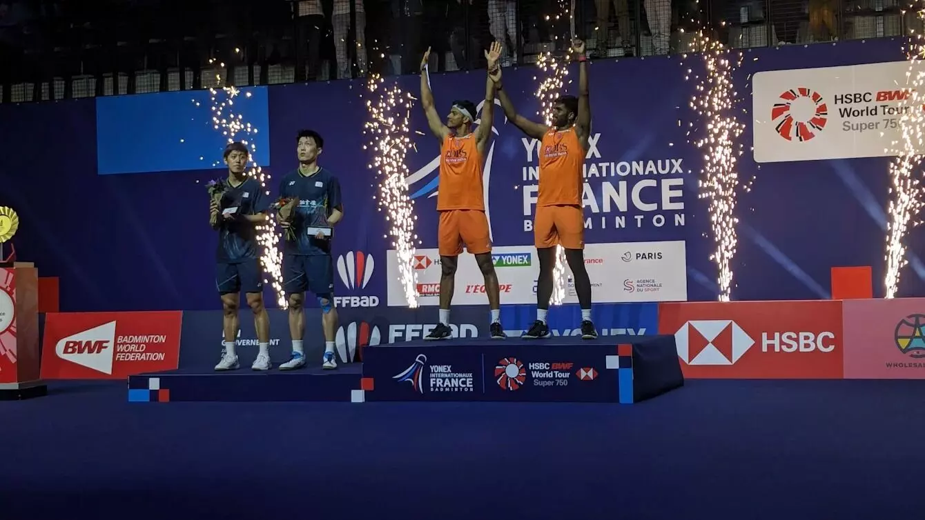 ಫ್ರೆಂಚ್ ಓಪನ್: ಸಾತ್ವಿಕ್‌ಸಾಯಿರಾಜ್-ಚಿರಾಗ್ ಶೆಟ್ಟಿ ಚಾಂಪಿಯನ್