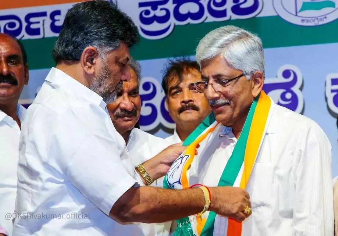 ಕಾಂಗ್ರೆಸ್ ಸರೋವರವಿದ್ದಂತೆ, ಎಲ್ಲ ಪಕ್ಷಗಳ ನಾಯಕರು ಸೇರಬಯಸುವುದು ಸಹಜ: ಡಿ.ಕೆ.ಶಿವಕುಮಾರ್
