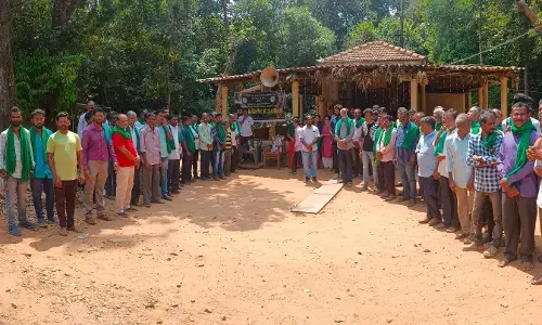 ತೀರ್ಥಹಳ್ಳಿ| ಅವೈಜ್ಞಾನಿಕ ಜೆಜೆಎಂ ಕಾಮಗಾರಿ ವಿರೋಧಿ ಹೋರಾಟಗಾರರಿಂದ ಶಾಂತವೇರಿ ಗೋಪಾಲಗೌಡರ 101ನೇ ಜನ್ಮ ದಿನಾಚರಣೆ