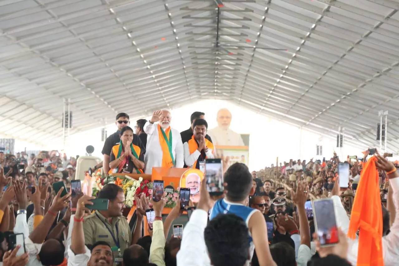 ಕರ್ನಾಟಕದ ಎಲ್ಲಾ ಎನ್‌ಡಿಎ ಅಭ್ಯರ್ಥಿಗಳನ್ನು ಗೆಲ್ಲಿಸಿಕೊಡಿ: ಶಿವಮೊಗ್ಗದಲ್ಲಿ ಪ್ರಧಾನಿ ಮೋದಿ