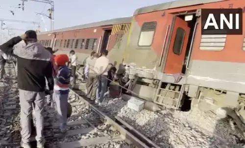 ರಾಜಸ್ಥಾನ: ಹಳಿ ತಪ್ಪಿದ ಸಬರಮತಿ-ಆಗ್ರಾ ಸೂಪರ್ ಫಾಸ್ಟ್ ರೈಲು