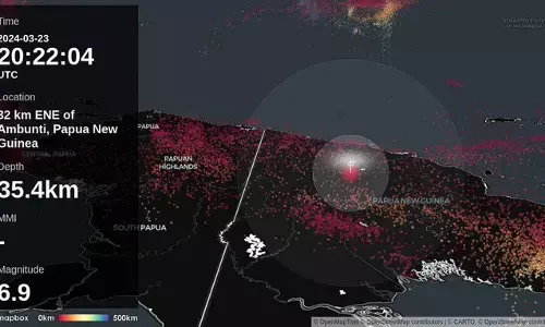 ಪಪುವಾ ನ್ಯೂಗಿನಿಯಲ್ಲಿ ಭಾರಿ ಭೂಕಂಪ