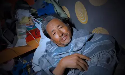 20ನೇ ದಿನಕ್ಕೆ ಕಾಲಿಟ್ಟ ಸೋನಂ ವಾಂಗ್ ಚುಕ್ ಉಪವಾಸ ಸತ್ಯಾಗ್ರಹ