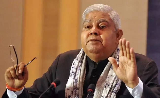 ಕಾನೂನಿನ ಬಗ್ಗೆ ನಮ್ಮ ದೇಶ ಯಾರಿಂದಲೂ ಪಾಠ ಕಲಿಯಬೇಕಿಲ್ಲ: ಜಗದೀಪ್ ಧನ್ಕರ್