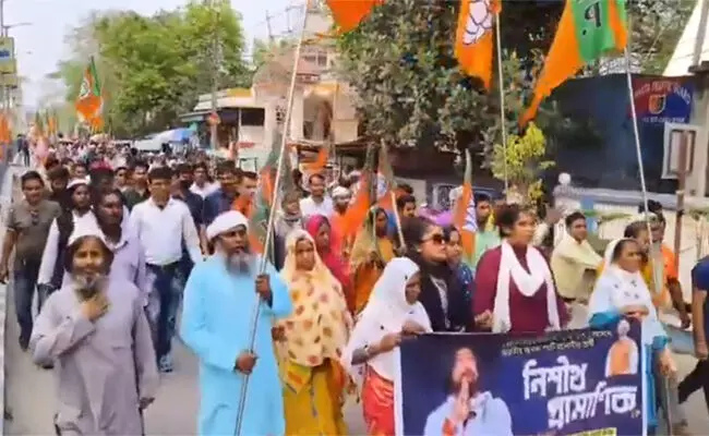 ಕೇಂದ್ರ ಸಚಿವರ ಪರ ನಡೆಸಿದ ರ್‍ಯಾಲಿಯಲ್ಲಿಅಲ್ಲಾಹು ಅಕ್ಬರ್‌ ಘೊಷಣೆ ಕೂಗಿದ ಬಿಜೆಪಿ ಕಾರ್ಯಕರ್ತರು