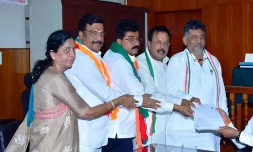 ಕಾಂಗ್ರೆಸ್ ಅಭ್ಯರ್ಥಿ ವೆಂಕಟರಮಣೇಗೌಡ(ಸ್ಟಾರ್ ಚಂದ್ರು) ನಾಮಪತ್ರ ಸಲ್ಲಿಕೆ