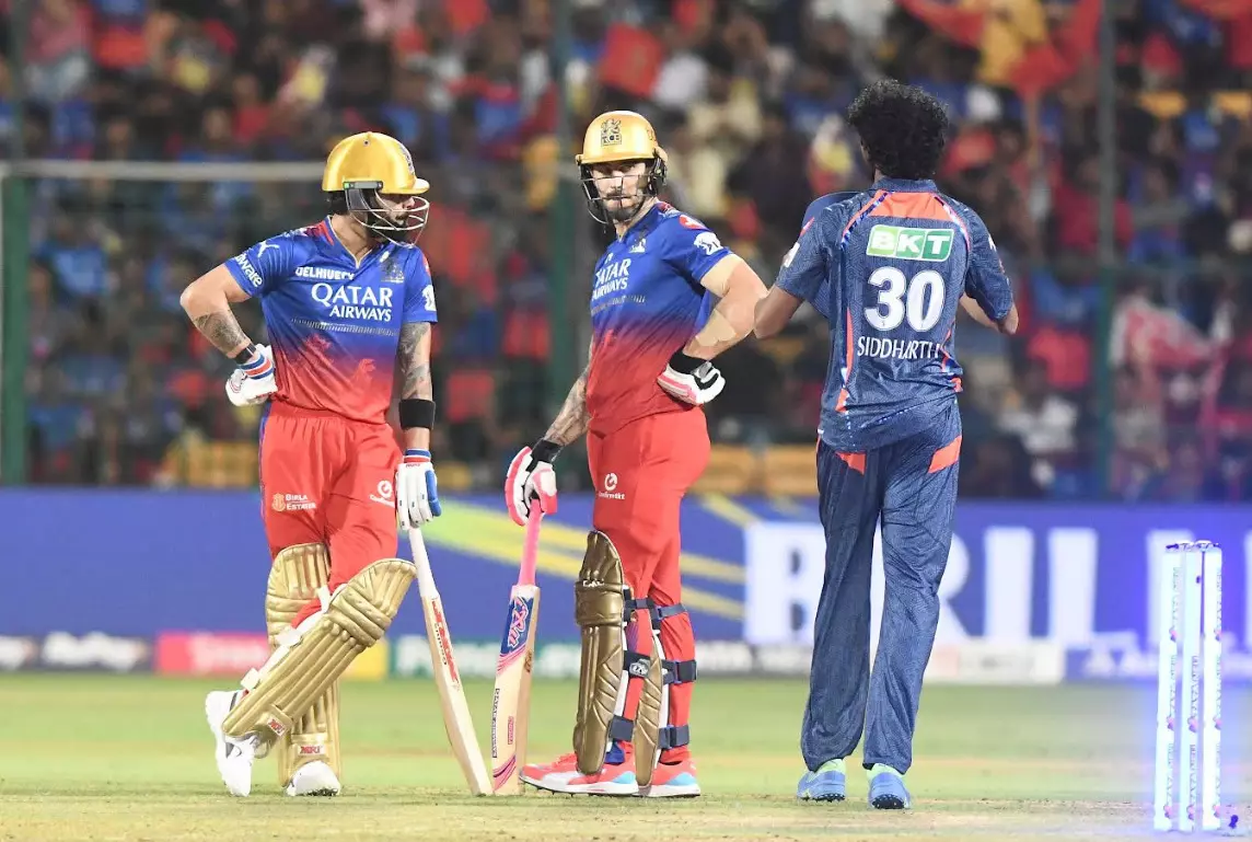 PHOTOS : ತವರಿನ ಅಂಗಳದಲ್ಲಿ ಲಕ್ನೋ ವಿರುದ್ದ ಆರ್‌ಸಿಬಿ‌ ಪಂದ್ಯದ ಕೆಲವು ರೋಚಕ ಕ್ಷಣಗಳು