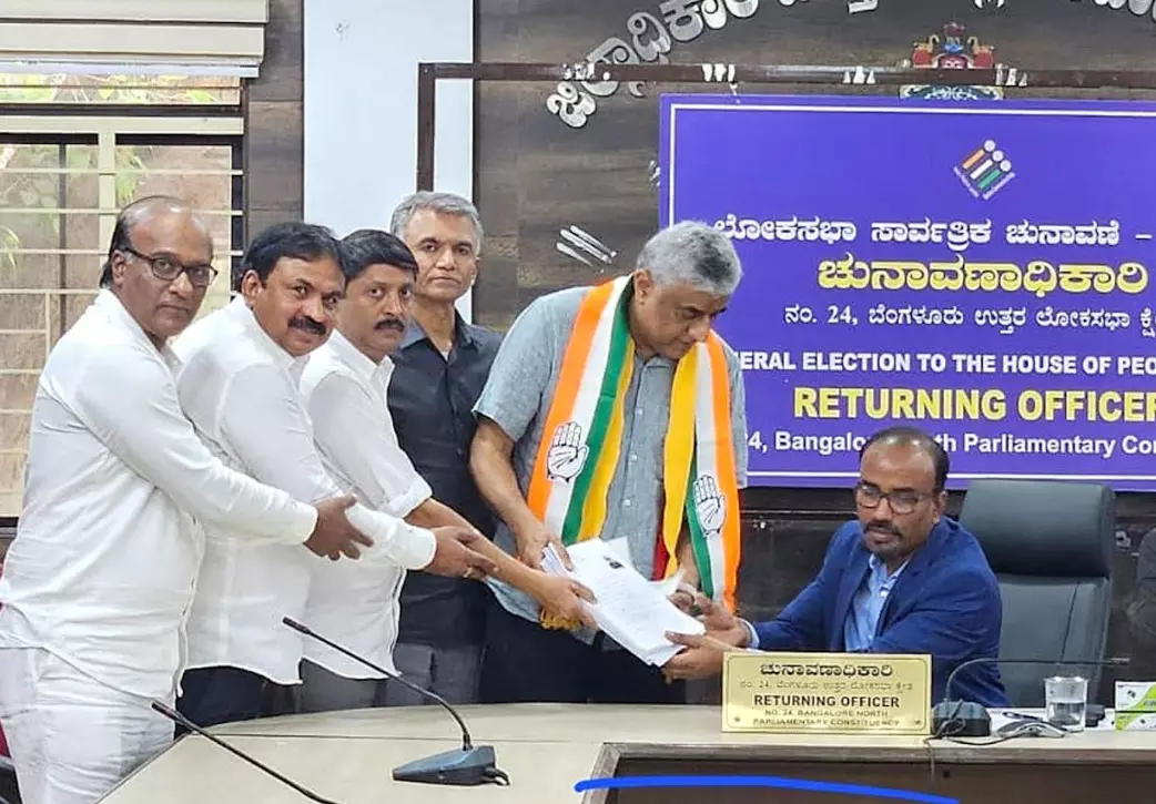 ಬೆಂಗಳೂರು ಉತ್ತರ ಲೋಕಸಭಾ ಕ್ಷೇತ್ರ |  ಕಾಂಗ್ರೆಸ್ ಅಭ್ಯರ್ಥಿ ರಾಜೀವ್ ಗೌಡ ಆಸ್ತಿ ಮೌಲ್ಯ 34.58 ಕೋಟಿ ರೂ.