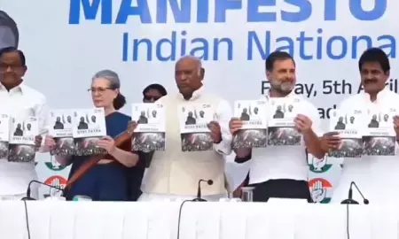 ಲೋಕಸಭಾ ಚುನಾವಣೆ: ಕಾಂಗ್ರೆಸ್ ಪ್ರಣಾಳಿಕೆ ಬಿಡುಗಡೆ