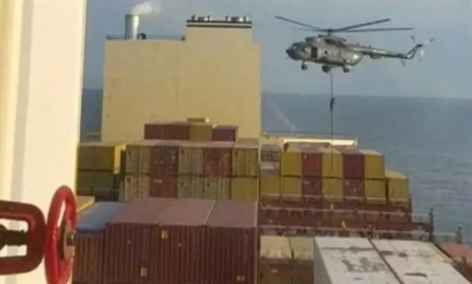 ಇಸ್ರೇಲ್‌ಗೆ ಸೇರಿದ ಹಡಗು ವಶಪಡಿಸಿಕೊಂಡ ಇರಾನ್