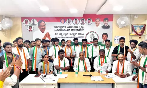 ಇಂಧನ ಸಚಿವ ಕೆ.ಜೆ ಜಾರ್ಜ್ ನೇತೃತ್ವದಲ್ಲಿ ಬಿಜೆಪಿಯ ಯುವ ನಾಯಕರು ಕಾಂಗ್ರೆಸ್ ಗೆ ಸೇರ್ಪಡೆ